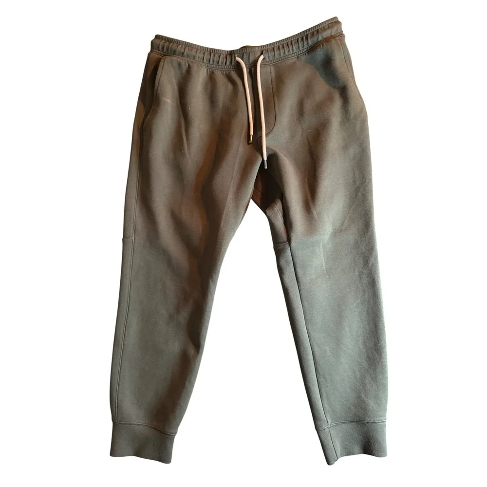 American Eagle Activewear Joggers Mens L Green Drawstring Recycled Blend
